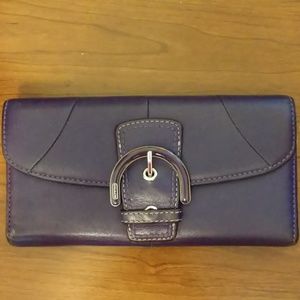 Purple Coach wallet